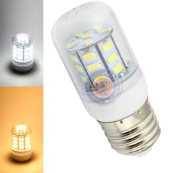 Żarówka LED E27 4W 27-SMD5050 12V 24V AC/DC b.ciepła