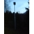 Lampa Solarna Ogrodowa Modern 10 LED (max1000lm)  słup aluminiowy 3m + fundament