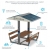 Ławka piknikowa z autonomicznym systemem zasilania solarnego +  Wifi